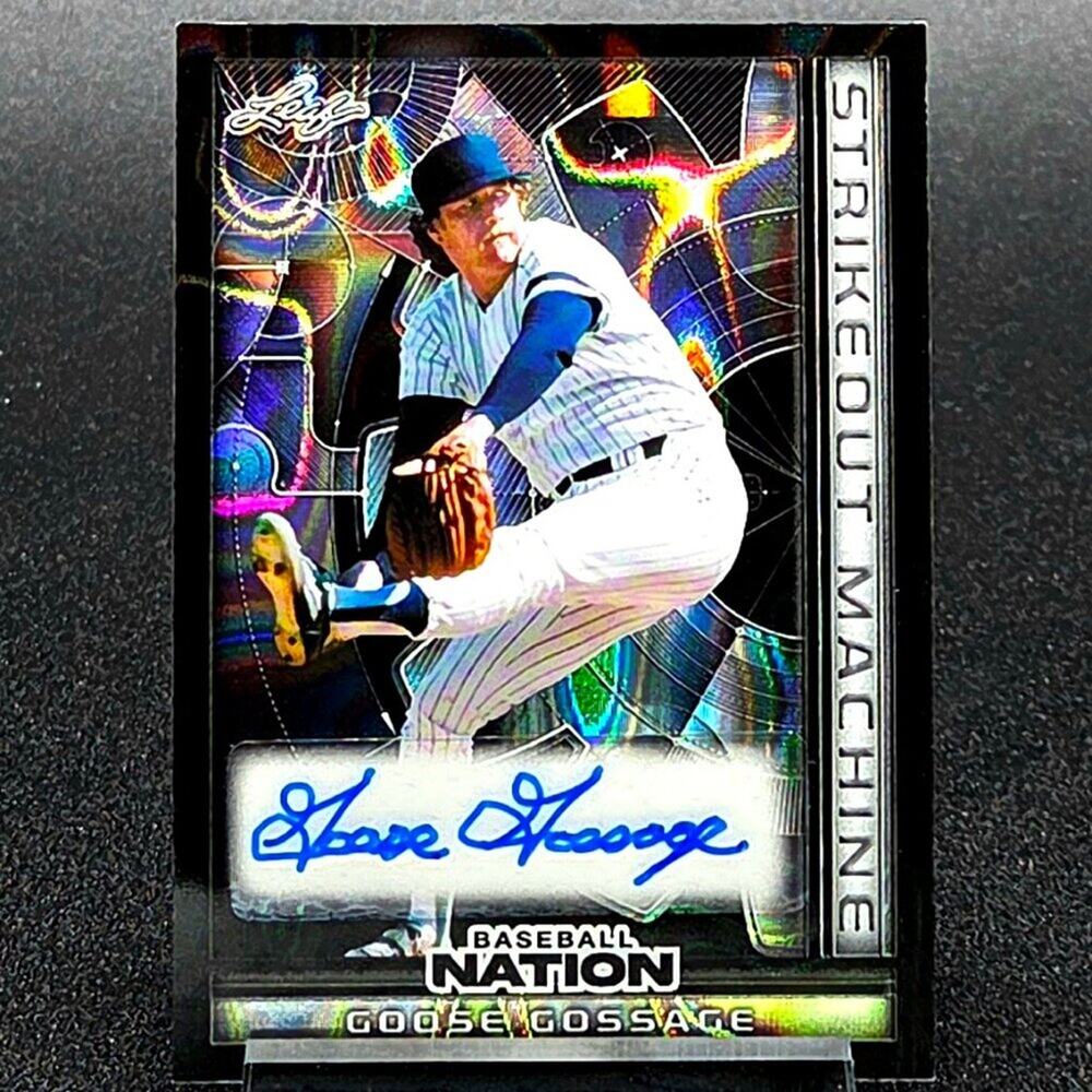 2025 Goose Gossage 1/1 Strikeout Machine Auto Baseball HOF New York Yankees